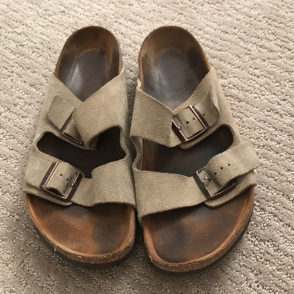 Birkenstock Arizona Suede Leather Sandals
